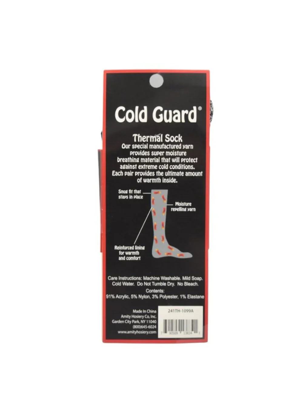 Cold Guard Thermal Socks Gray Crew Warm Moisture Repelling Size 10 13 New